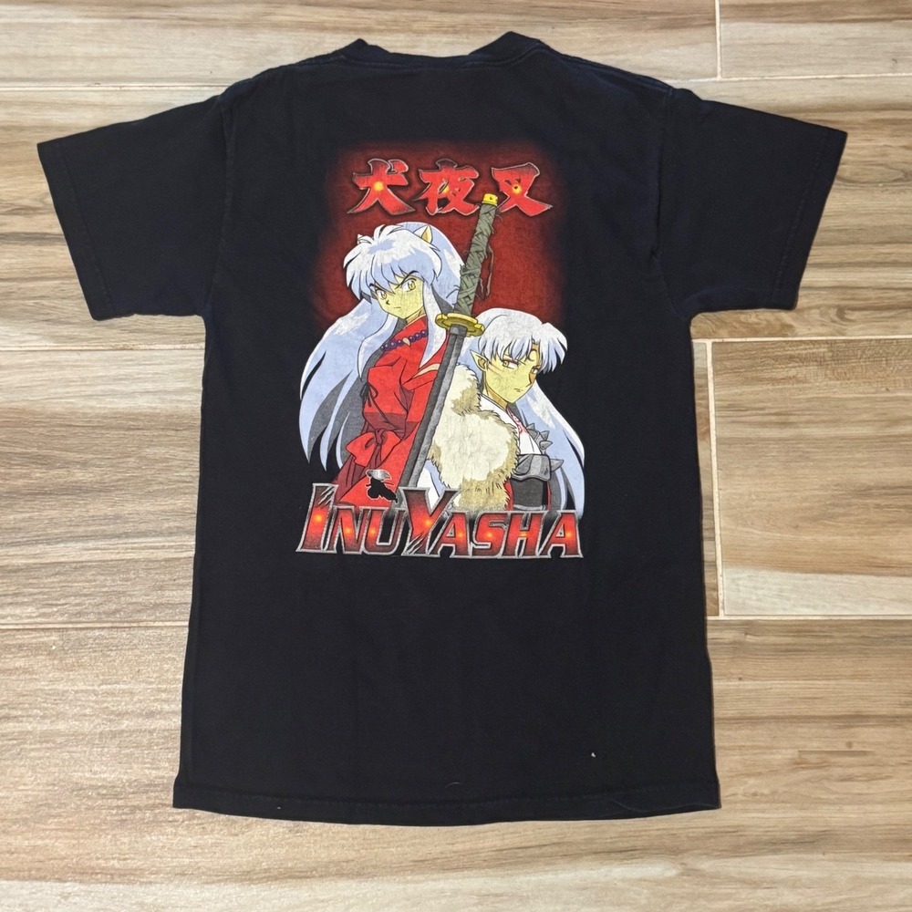 Inuyasha Anime T-Shirt Black Small Sesshomaru Rumiko Takahashi Vintage Style